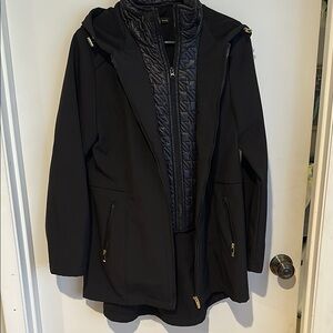 Preston & York Black Hooded Coat